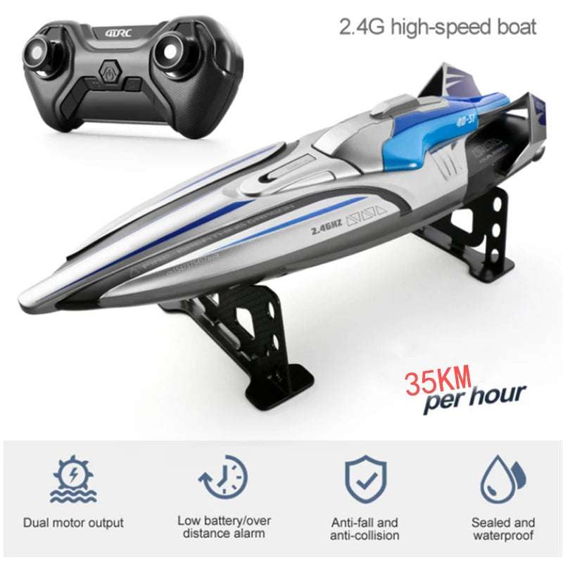 30km/h 2.4ghz 4 Channels RC Speedboat Toys