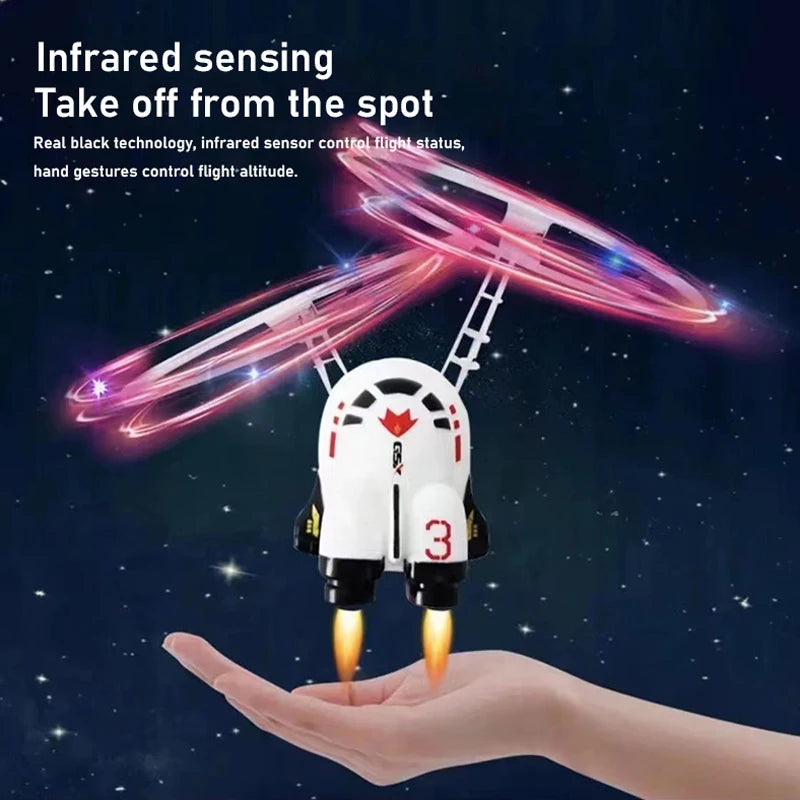 360° Flying Robot with its LED infrared sensor Toy