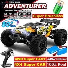 High-Speed All-Terrain RC Truck – Up to 50 MPH, 4x4 Brushless Monster Truck for Adults and Kids