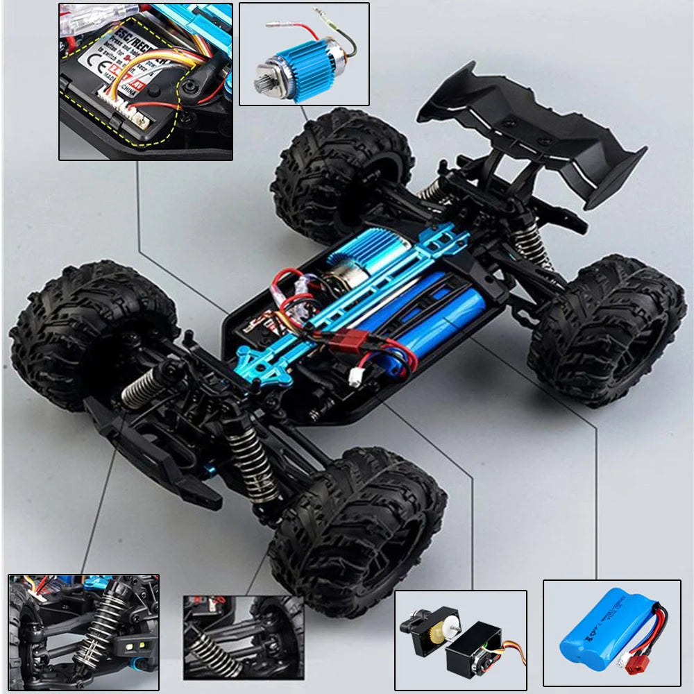 High-Speed All-Terrain RC Truck – Up to 30 MPH, 4x4